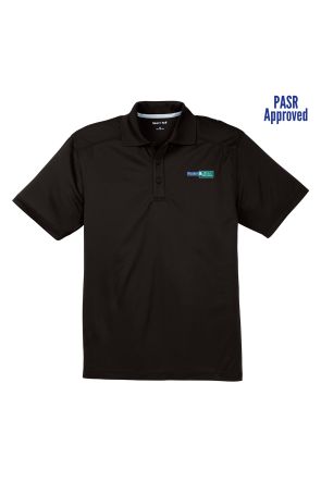 BLACK SPORT TEK MICRO MESH POLO