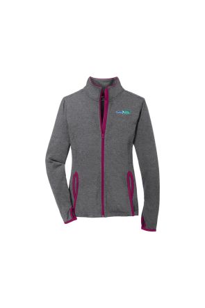 Sport-Tek® Ladies Sport-Wick® Stretch Contrast Full-Zip Jacket