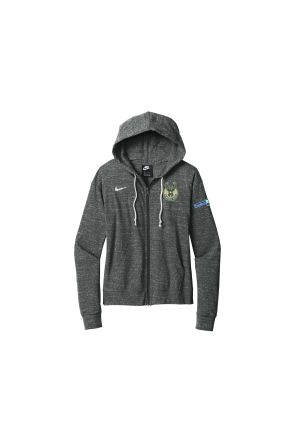 Nike Seahawks Gym Vintage Raglan Full-Zip Hoodie - Women's