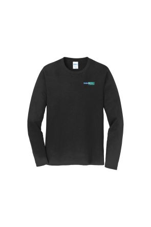 Port & Company® Black Long-Sleeve T-Shirt