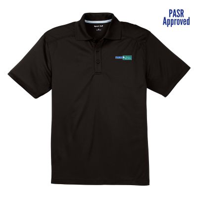 BLACK SPORT TEK MICRO MESH POLO