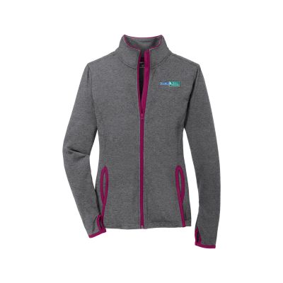 Sport-Tek® Ladies Sport-Wick® Stretch Contrast Full-Zip Jacket