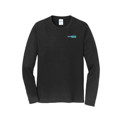 Port & Company® Black Long-Sleeve T-Shirt